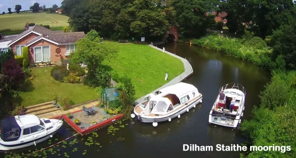 Dilham Staithe moorings